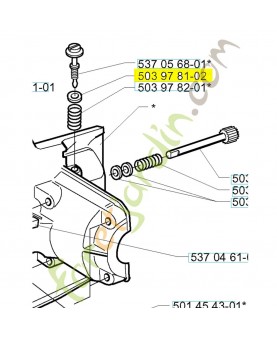 Rondelle 503978102. Pièce de rechange Husqvarna