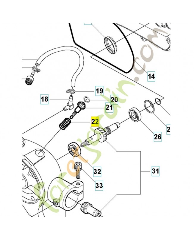 Ressort 503978201. Pièce de rechange Husqvarna