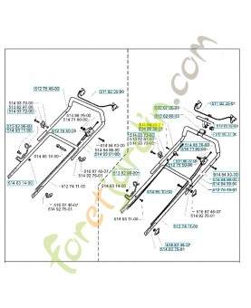 Cable royal 43s/se 513841000. Pièce de rechange Husqvarna
