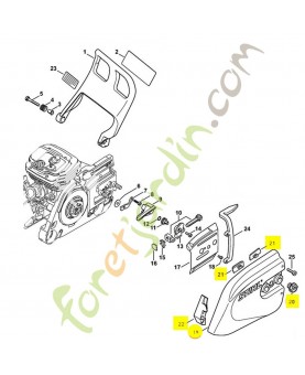 Couvercle de pignon 4252-640-1700. Pièce de rechange Sithl / Vicking