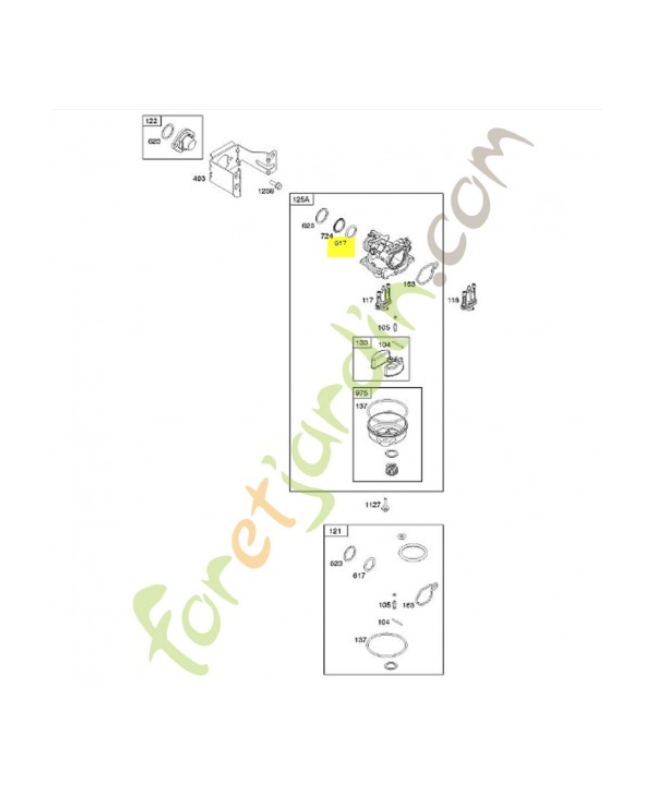 joint torique 270344S pour moteur briggs et stratton - Pièce détachée adaptable