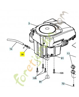 Bouchon 532428287. Pièce de rechange Husqvarna référence 532428287