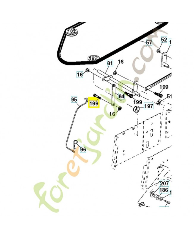 Boulon 596231101 husqvarna