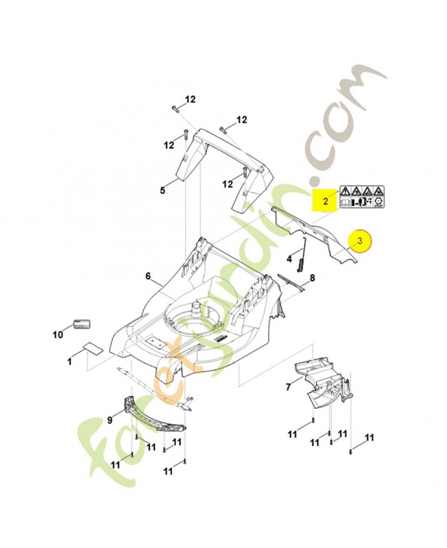 Volet complet 6338-700-2700. Pièce de rechange Sithl / Vicking