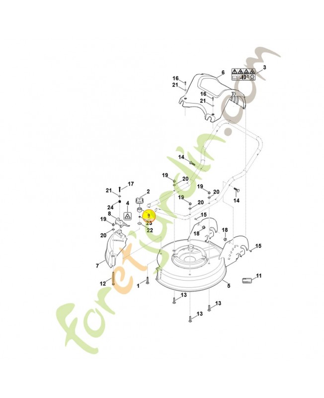 Anneau de serrage 6361-706-7100. Pièce de rechange Sithl / Vicking