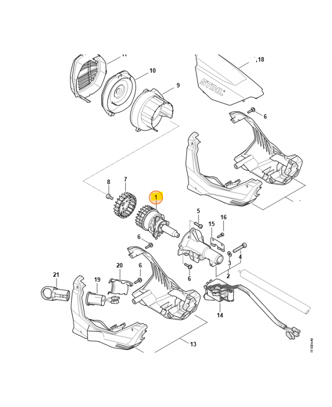 Moteur électrique Stihl ref. 4867-600-0201