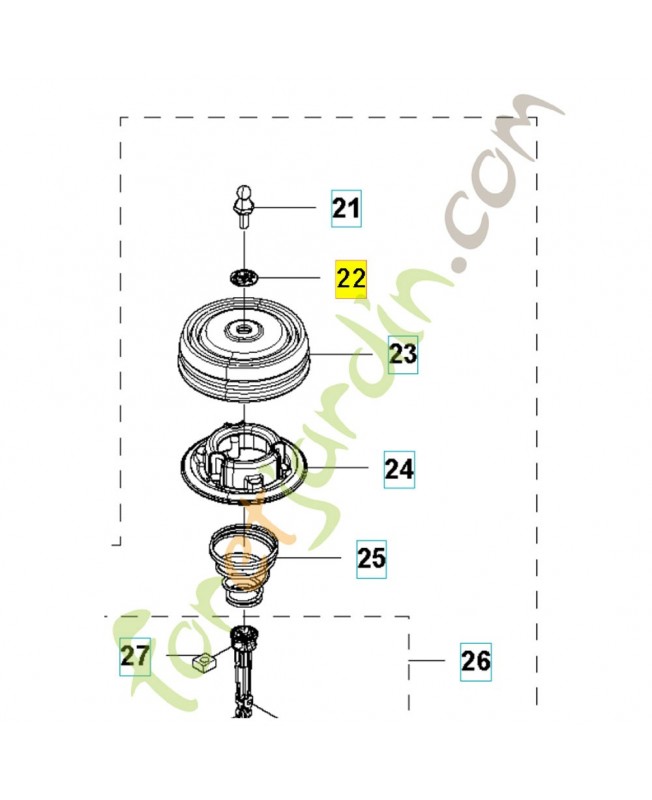 Rondelle 579525701. Pièce de rechange Husqvarna