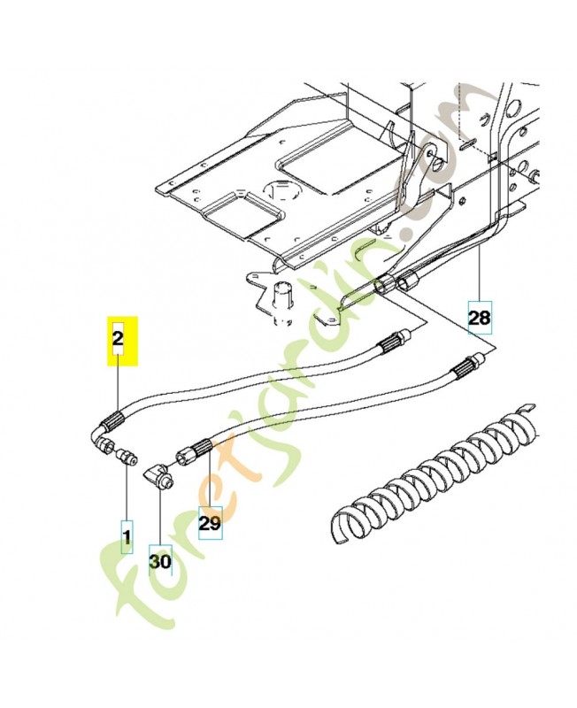 Tuyau 535450301. Pièce de rechange Husqvarna Tuyau 535450301. Pièce de rechange Husqvarna