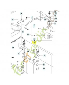 Rondelle 725251951. Pièce de rechange Husqvarna