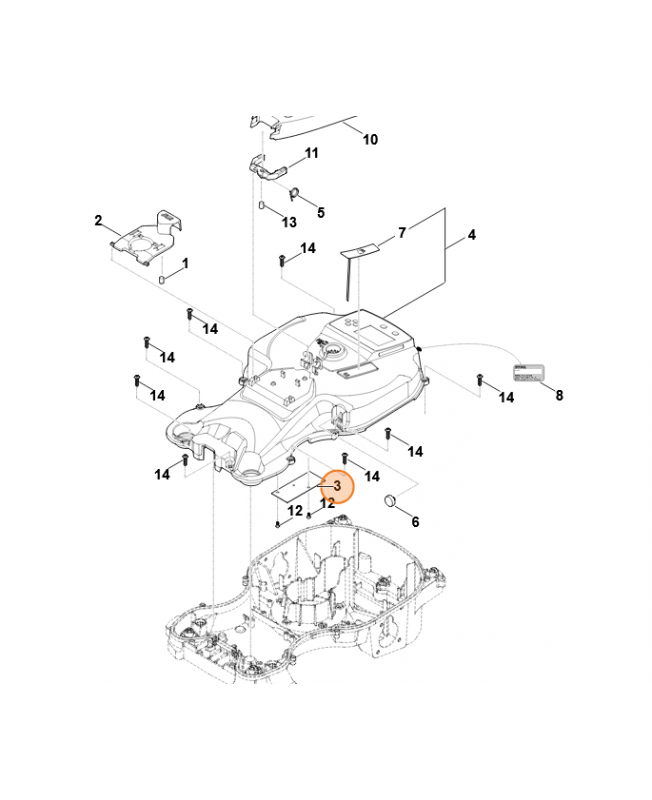 Platine (stoßsensor) m. software Platine (stoßsensor) m. software