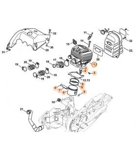 Cylindre piston d.56
