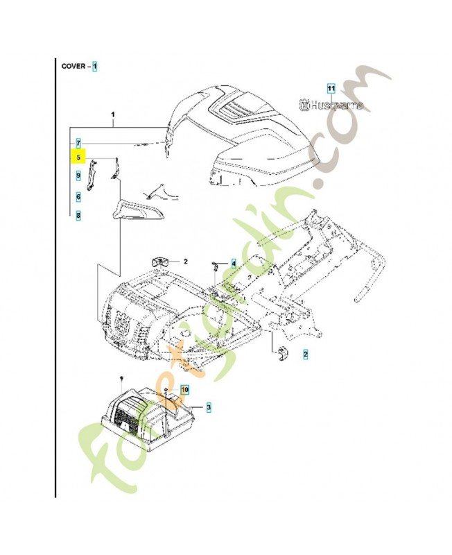 charniere 578113701- Pièce de détachée Husqvarna