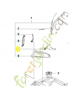 charniere 578113702- Pièce de détachée Husqvarna