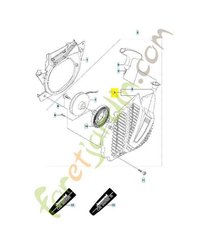 carter 501986702- Pièce de détachée Husqvarna