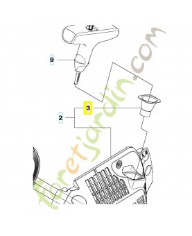 Douille 537283201. Pièce de rechange Husqvarna