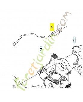 Levier 537260802. Pièce de rechange Husqvarna 
