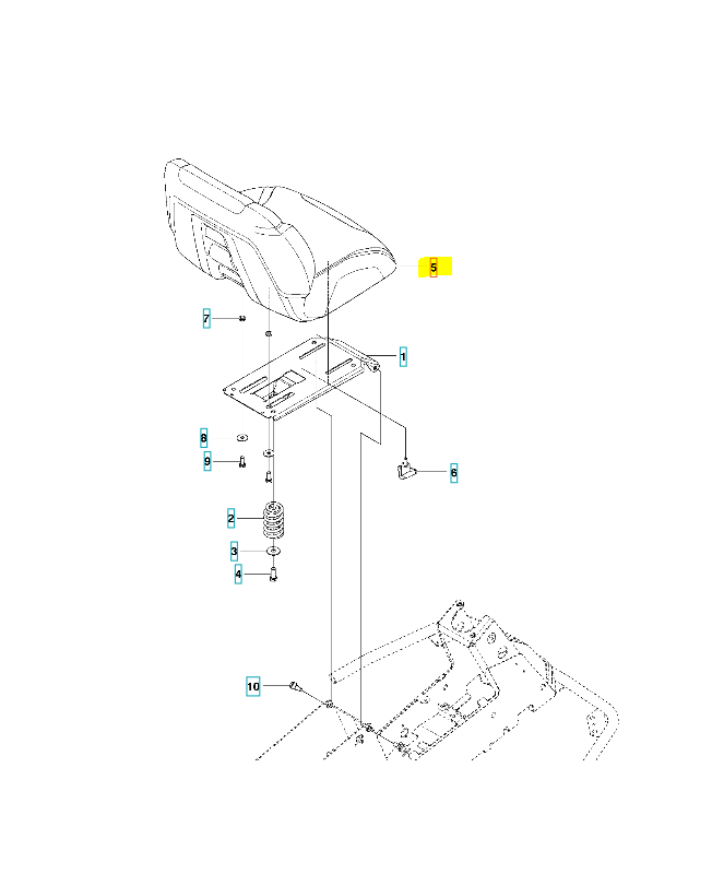 Seat husqvarna low back