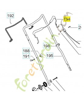 ensemble de bras husqvarna ref. 587689303 remplace référence 580849104