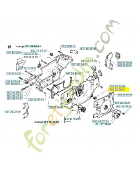 Butoir 503540901. Pièce de rechange Husqvarna