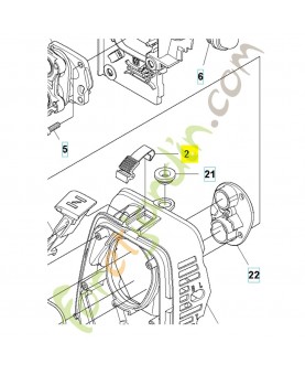 Agrafe 503740102. Pièce de rechange Husqvarna 