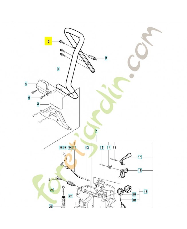 Vis husqvarna ref. 503210522 Remplace référence 503211409