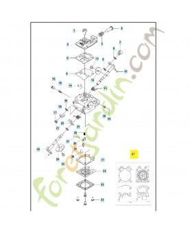 Jeu de joints 580684801. Pièce de rechange Husqvarna