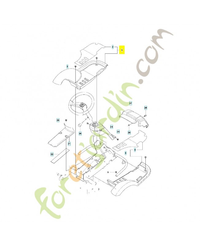 plaque 544895901. Pièce de rechange Husqvarna