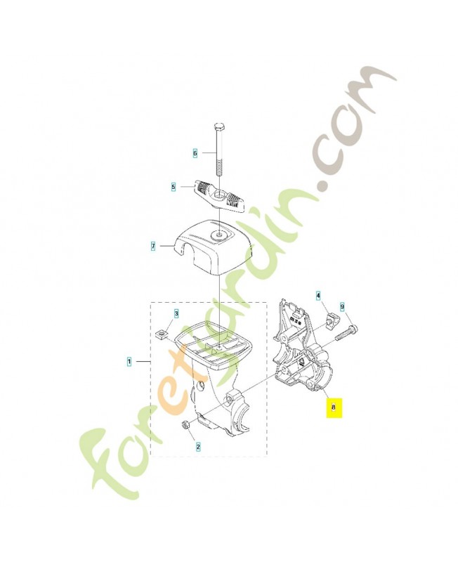 couvercle 576220001- Pièce de détachée Husqvarna