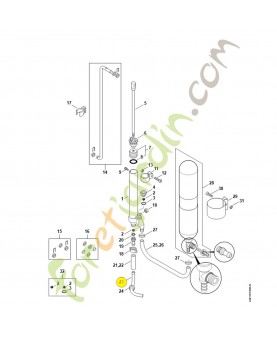 Raccord 4247-708-9601. Pièce de rechange Sithl / Vicking