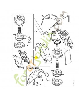 Carter moteur 4522-600-0800. Pièce détachée Stihl / Vicking