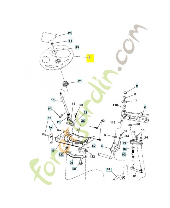 Volant 532439740. Pièce de rechange Husqvarna Volant 532439740. Pièce de rechange Husqvarna