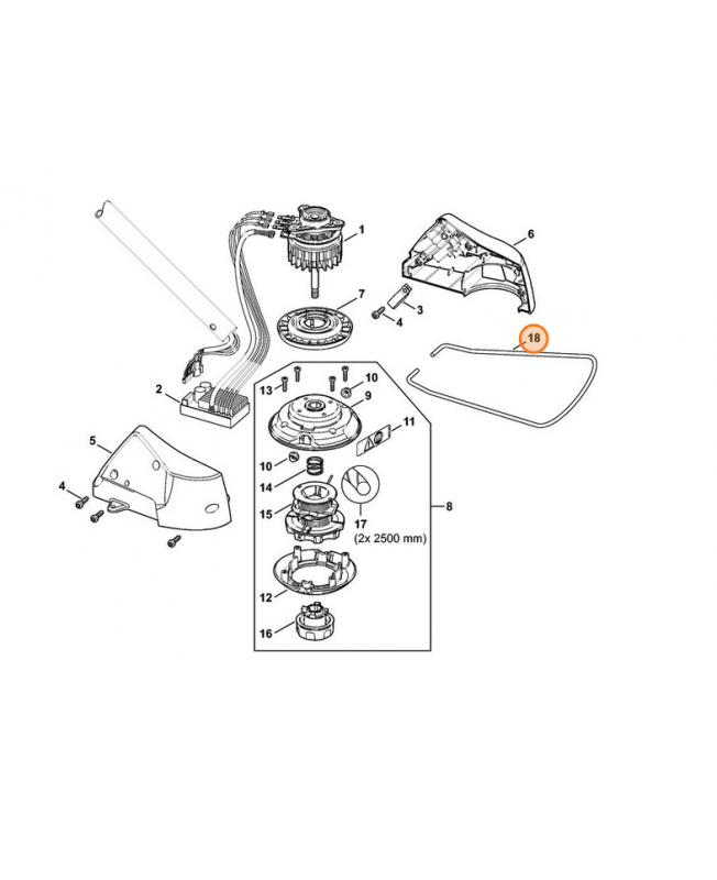 Poulie a gorge 6336-704-1000. Pièce de rechange Sithl