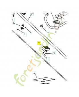 Support 503882301. Pièce de rechange Husqvarna