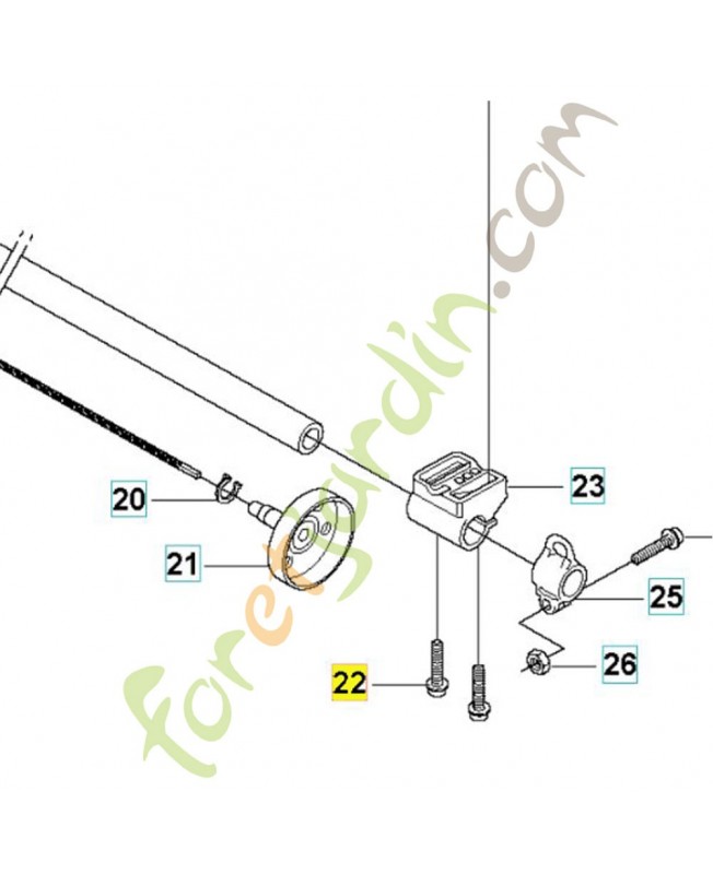 Vis 503217525. Pièce de rechange Husqvarna