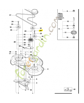 Vis 506675402. Pièce de rechange Husqvarna