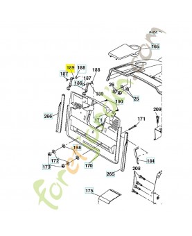 Rondelle 810071000. Pièce de rechange Husqvarna