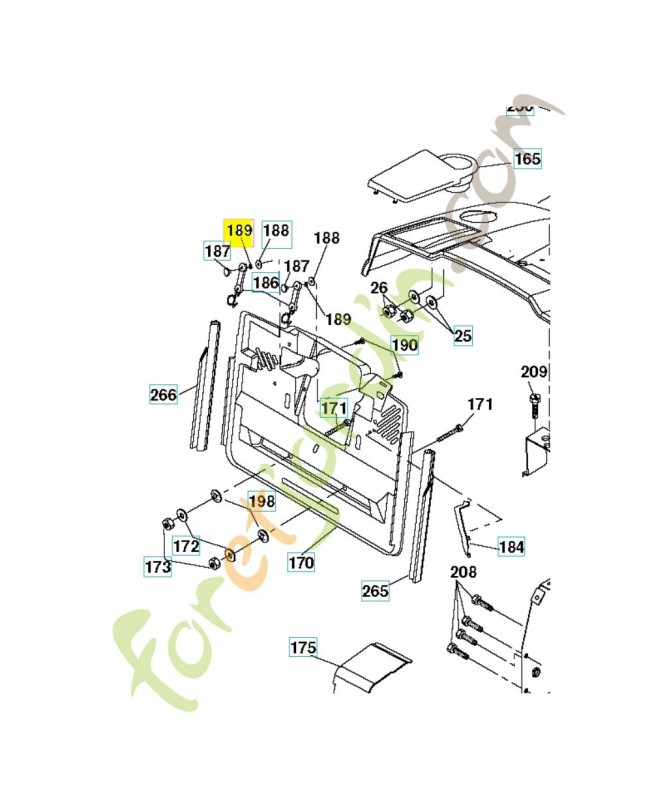 Rondelle 810071000. Pièce de rechange Husqvarna