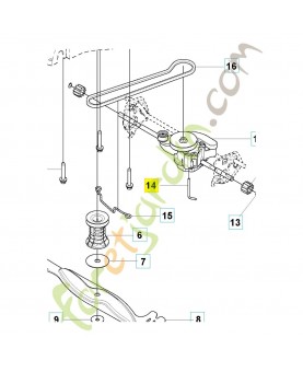 guide de courroie 587938601. Pièce détachée Husqvarna