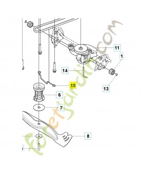 guide de courroie 587938501. Pièce détachée Husqvarna