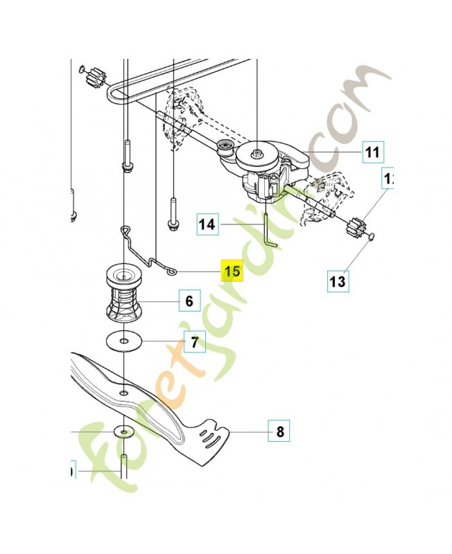 guide de courroie 587938501. Pièce détachée Husqvarna