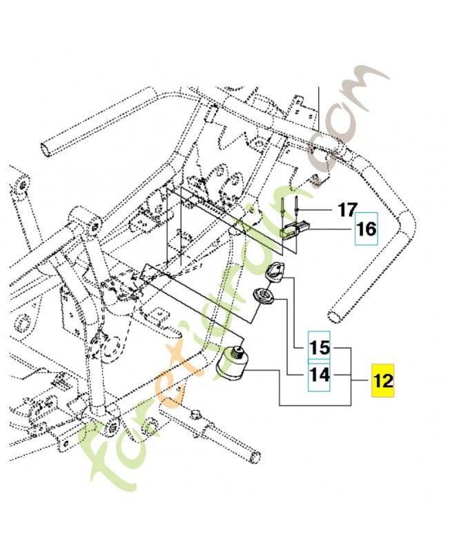 Interrupteur 544442201. Pièce de rechange Husqvarna