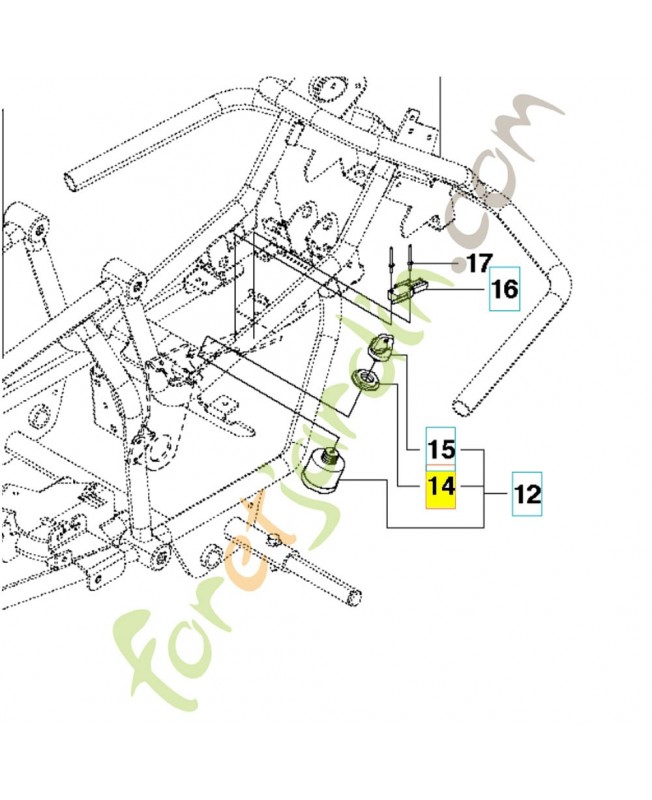 ecrou 544442301- Pièce détachée Husqvarna