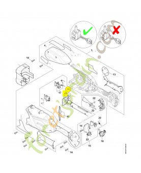 Faisceau de câbles 4859-440-3002. Pièce détachée Stihl / Vicking