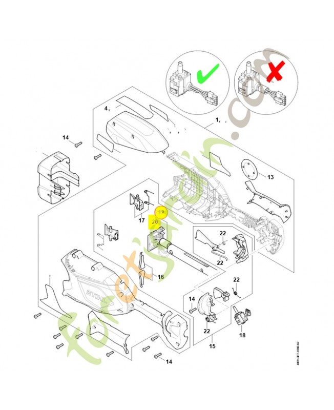 Faisceau de câbles 4859-440-3002. Pièce détachée Stihl / Vicking Faisceau de câbles 4859-440-3002. Pièce détachée Stihl / Vicking