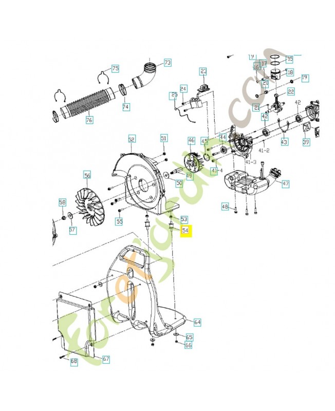 Isolateur 578795201. Pièce de rechange Husqvarna
