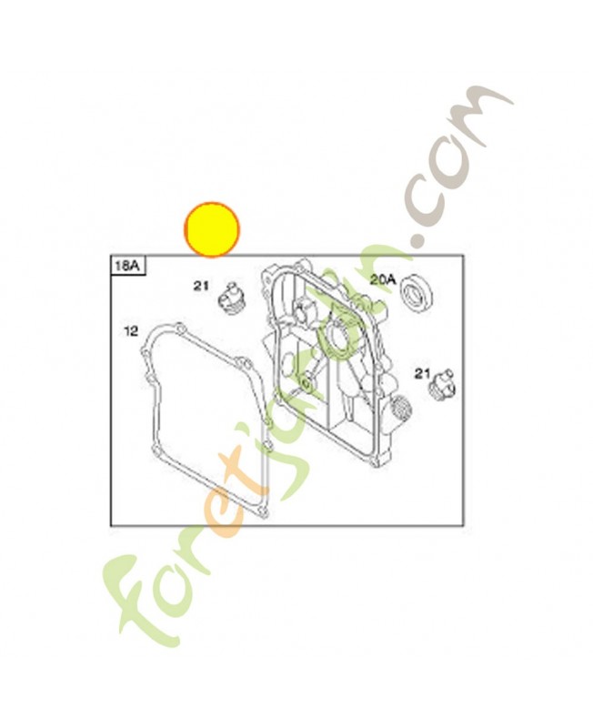 691880 Joint cote échappement 0003-000-0982. Pièce de rechange pour moteur thermique Briggs et Straton