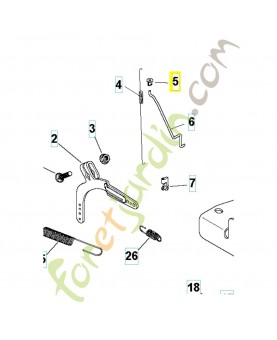 Douille 531029626. Pièce de rechange Husqvarna