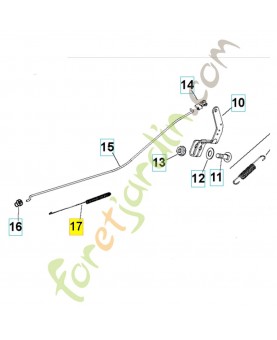 Ressort 531029896. Pièce de rechange Husqvarna
