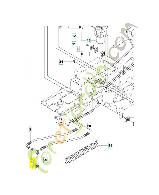 Raccord Pour Tuyau 535426501. Pièce détachée Husqvarna Raccord Pour Tuyau 535426501. Pièce détachée Husqvarna