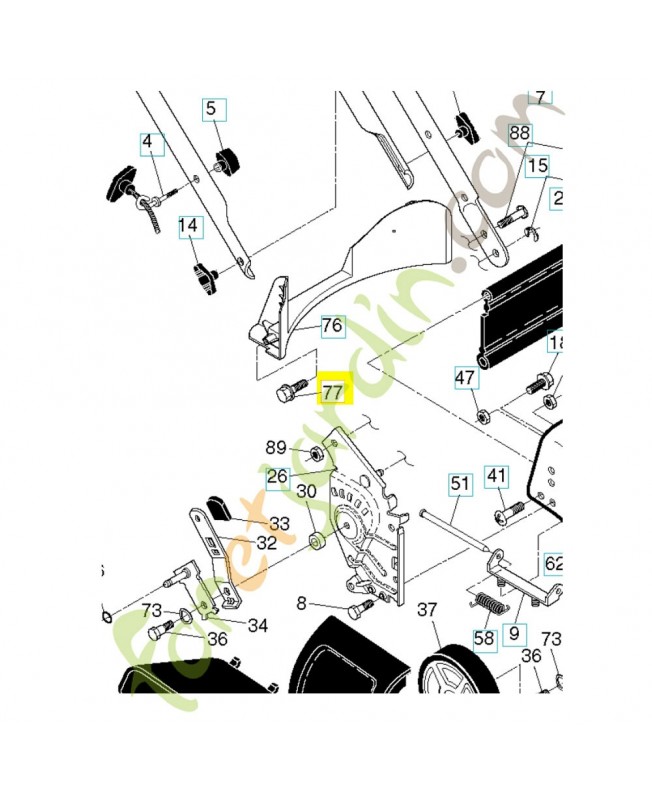 Vis 817411312. Pièce de rechange Husqvarna